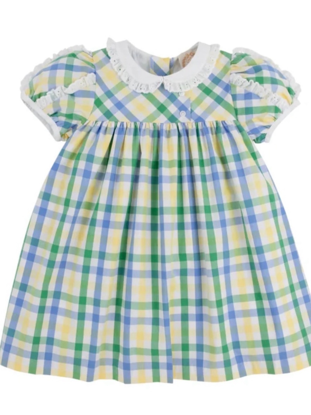 NWT 0-6m TBBC Mary Baker Day Dress Polo Field Plaid